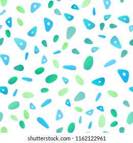 Light Blue, Yellow vector seamless layout with circles, lines. Circles, lines on abstract background with colorful gradient. The template can be used as a background.