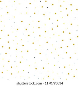 Light Blue, Yellow vector seamless texture with disks. Abstract illustration with colored bubbles in nature style. Pattern for design of fabric, wallpapers.