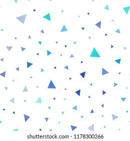 Light Blue, Yellow vector seamless background with triangles. Modern abstract illustration with colorful triangles. Modern template for your landing page.