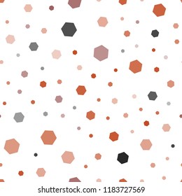 Light Blue, Yellow vector seamless layout with hexagonal shapes. Illustration of colored hexagons on white surface. New template for your brand book.