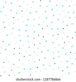 Light Blue, Yellow vector seamless background with bubbles. Illustration with set of shining colorful abstract circles. Template for business cards, websites.