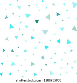 Light Blue, Yellow vector seamless template with crystals, triangles. Decorative design in abstract style with triangles. The template can be used as a background.