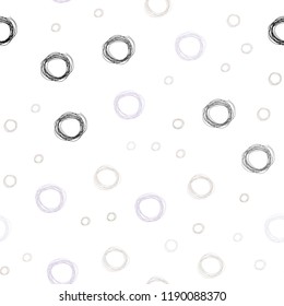 Light Blue, Yellow vector seamless background with bubbles. Beautiful colored illustration with blurred circles in nature style. Beautiful design for your business advert.
