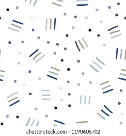 Light Blue, Yellow vector seamless layout with simple elements. Seamless Illustration with set of abstact gradient lines. Trendy design for wallpaper, fabric makers.