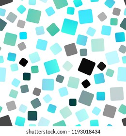 Light Blue, Yellow vector seamless cover in polygonal style. Glitter abstract illustration with rectangular shapes. Pattern for commercials.