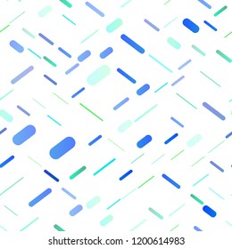 Light Blue, Yellow vector seamless layout with flat lines. Modern geometrical abstract illustration with staves. The template can be used as a background.