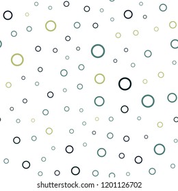 Light Blue, Yellow vector seamless background with bubbles. Modern abstract illustration with colorful water drops. Pattern can be used for ads, leaflets.