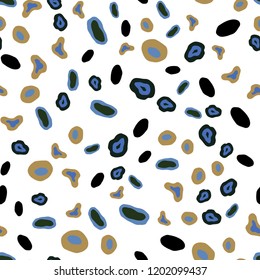 Light Blue, Yellow vector seamless layout with circle shapes. Modern abstract illustration with colorful water drops. Pattern for design of fabric, wallpapers.