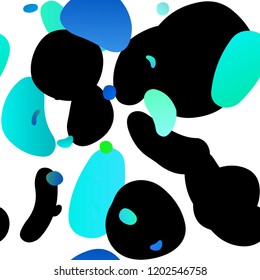 Light Blue, Yellow vector seamless template with spots. Colorful illustration with blurred circles in nature style. Pattern for design of window blinds, curtains.