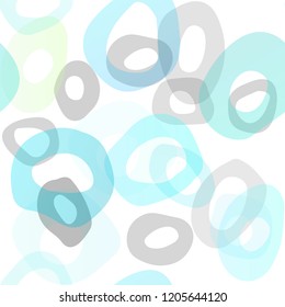 Light Blue, Yellow vector seamless pattern with spheres. Colorful illustration with blurred circles in nature style. Trendy design for wallpaper, fabric makers.