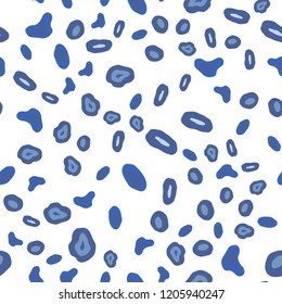 Light Blue, Yellow vector seamless template with circles. Glitter abstract illustration with blurred drops of rain. Design for textile, fabric, wallpapers.