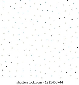 Light Blue, Yellow vector seamless texture with disks. Illustration with set of shining colorful abstract circles. Pattern for design of window blinds, curtains.