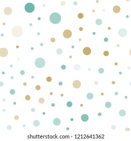 Light Blue, Yellow vector seamless template with circles. Abstract illustration with colored bubbles in nature style. Design for textile, fabric, wallpapers.