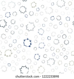 Light Blue, Yellow vector seamless cover with spots. Blurred bubbles on abstract background with colorful gradient. Beautiful design for your business advert.