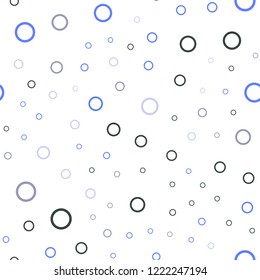 Light Blue, Yellow vector seamless background with bubbles. Illustration with set of shining colorful abstract circles. Pattern can be used for ads, leaflets.