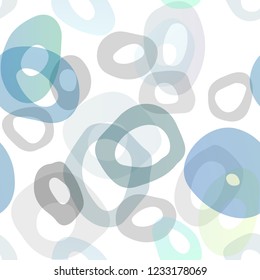 Light Blue, Yellow vector seamless background with bubbles. Colorful illustration with blurred circles in nature style. Trendy design for wallpaper, fabric makers.