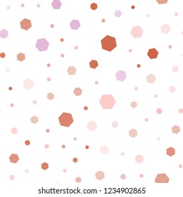 Light Blue, Yellow vector seamless texture with colorful hexagons. White background with colorful hexagons. Pattern can be used for landing pages.