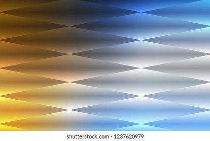 Light Blue, Yellow vector seamless backdrop with rectangles, squares. Glitter abstract illustration with rectangular shapes. Trendy design for wallpaper, fabric makers.