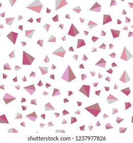 Light Blue, Yellow vector seamless, isometric texture with triangular style. Beautiful illustration with triangles in nature style. Pattern for design of fabric, wallpapers.