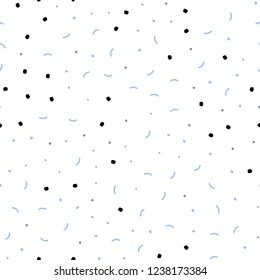 Light Blue, Yellow vector seamless template with circles, triangles. Illustration with set of colorful abstract circles and lines. Template for business cards, websites.