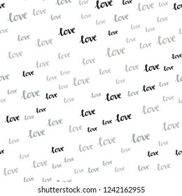 Light Blue, Yellow vector seamless backdrop with phrase LOVE YOU. Illustration with colorful phrase LOVE YOU in romantic style. Design for wallpaper, fabric makers.