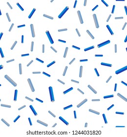 Light Blue, Yellow vector seamless, isometric pattern with sharp lines. Lines on blurred abstract background with gradient. Texture for window blinds, curtains.