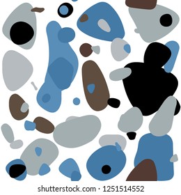 Light Blue, Yellow vector seamless cover with spots. Abstract illustration with colored bubbles in nature style. Design for textile, fabric, wallpapers.