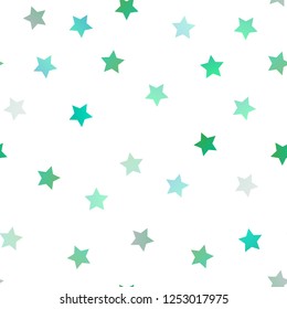 Light Blue, Yellow vector seamless template with sky stars. Glitter abstract illustration with colored stars. Smart design for your business advert.