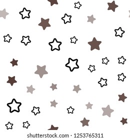 Light Blue, Yellow vector seamless background with colored stars. Glitter abstract illustration with colored stars. Template for business cards, websites.