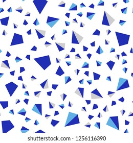 Light Blue, Yellow vector seamless, isometric background with triangles. Beautiful illustration with triangles in nature style. Design for wallpaper, fabric makers.