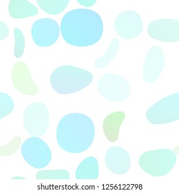 Light Blue, Yellow vector seamless layout with circle spots. Colorful illustration with blurred circles in nature style. Template for business cards, websites.