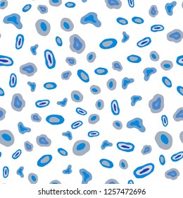 Light Blue, Yellow vector seamless pattern with spheres. Glitter abstract illustration with blurred drops of rain. Template for business cards, websites.