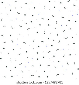 Light Blue, Yellow vector seamless template with circles, triangles. Decorative design in abstract style with triangle structure. Pattern for trendy fabric, wallpapers.