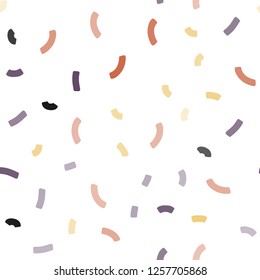 Light Blue, Yellow vector seamless pattern with bubble shapes. An elegant bright illustration with gradient. The elegant pattern for brand book.