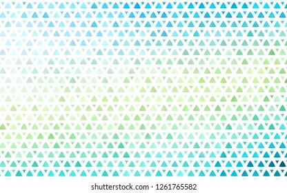 Light Blue, Yellow vector seamless template with crystals, triangles. Glitter abstract illustration with triangular shapes. Trendy design for wallpaper, fabric makers.