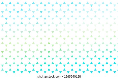 Light Blue, Yellow vector seamless backdrop with lines, triangles. Abstract gradient illustration with triangles. Template for business cards, websites.