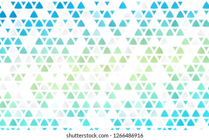 Light Blue, Yellow vector seamless backdrop with lines, triangles. Abstract gradient illustration with triangles. Pattern for trendy fabric, wallpapers.
