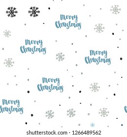 Light Blue, Yellow vector seamless layout with bright snowflakes. Shining colorful illustration with snow in christmas style. Trendy design for wallpaper, fabric makers.