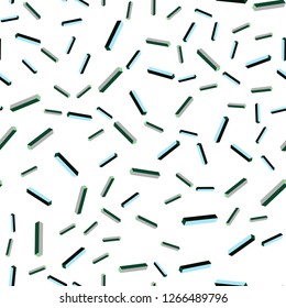 Light Blue, Yellow vector seamless, isometric template with repeated sticks. Lines on blurred abstract background with gradient. Pattern for design of fabric, wallpapers.
