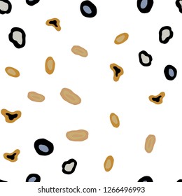 Light Blue, Yellow vector seamless cover with spots. Illustration with set of shining colorful abstract circles. Pattern for design of fabric, wallpapers.