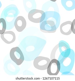 Light Blue, Yellow vector seamless layout with circle spots. Colorful illustration with blurred circles in nature style. Template for business cards, websites.
