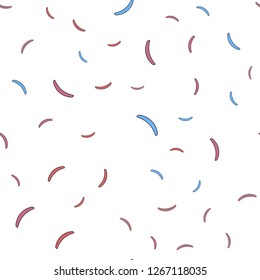 Light Blue, Yellow vector seamless texture with wry lines. Creative illustration in halftone style with gradient. Colorful wave pattern for your design.