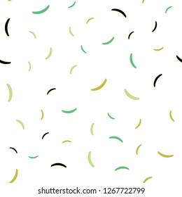 Light Blue, Yellow vector seamless pattern with curved lines. Colorful illustration in abstract style with gradient. Pattern for your business design.