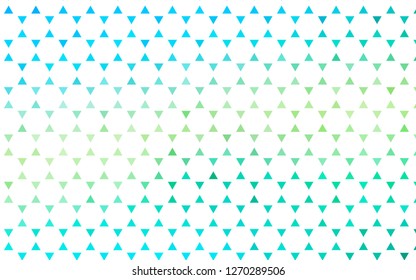 Light Blue, Yellow vector seamless pattern in polygonal style. Beautiful illustration with triangles in nature style. Pattern for design of window blinds, curtains.