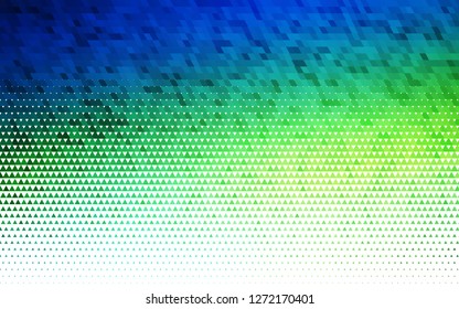 Light Blue, Yellow vector seamless backdrop with lines, triangles. Glitter abstract illustration with triangular shapes. Trendy design for wallpaper, fabric makers.