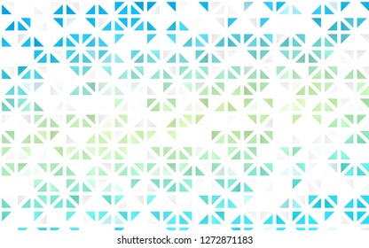 Light Blue, Yellow vector seamless pattern in polygonal style. Beautiful illustration with triangles in nature style. Trendy design for wallpaper, fabric makers.