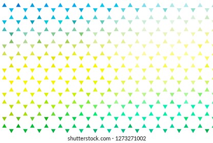 Light Blue, Yellow vector seamless texture in triangular style. Modern abstract illustration with colorful triangles. Template for business cards, websites.