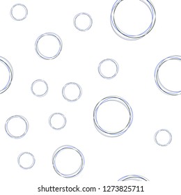 Light Blue, Yellow vector seamless pattern with spheres. Blurred bubbles on abstract background with colorful gradient. Texture for window blinds, curtains.