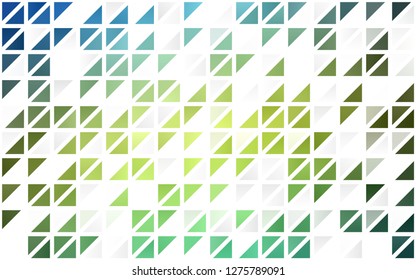 Light Blue, Yellow vector seamless template with crystals, triangles. Beautiful illustration with triangles in nature style. Template for business cards, websites.