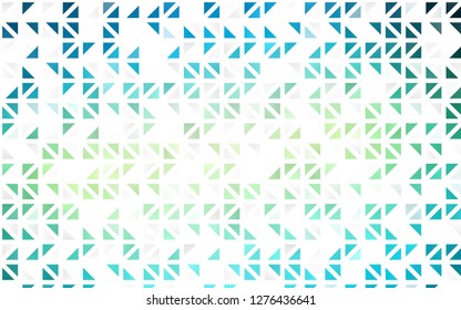 Light Blue, Yellow vector seamless backdrop with lines, triangles. Illustration with set of colorful triangles. Template for business cards, websites.